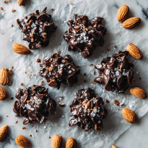 Sea Salt Dark Chocolate Almond Clusters