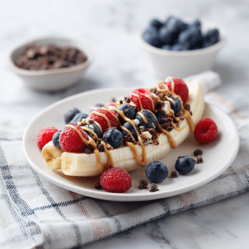 Peanut Butter Banana Breakfast Split
