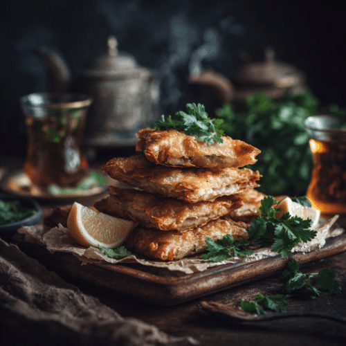 Crispy Moroccan Briouats with Spiced Meat Filling