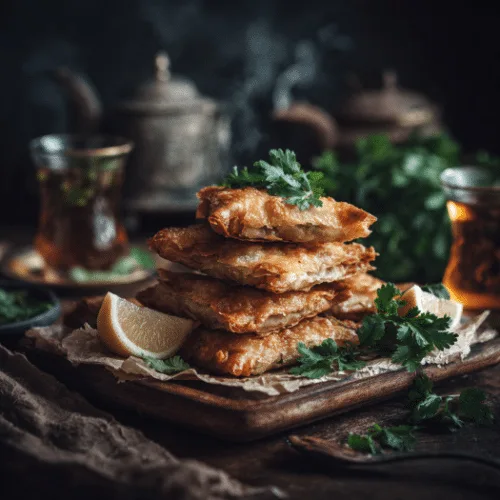 Crispy Moroccan Briouats with Spiced Meat Filling