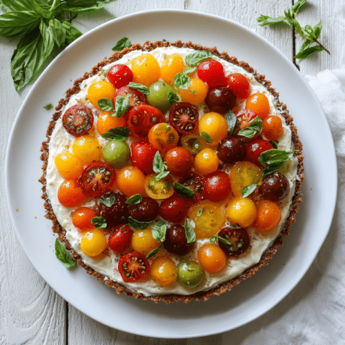 Heirloom Tomato & Herb Cream Cheese Tart
