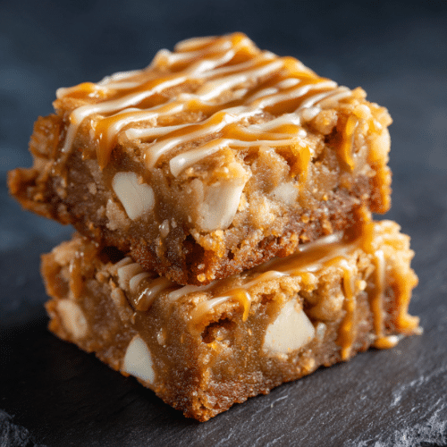 White Chocolate Caramel Blondies