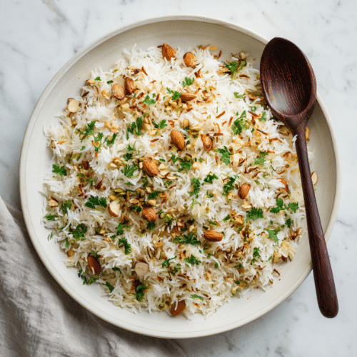 Middle Eastern Rice with Vermicelli and Toasted Nuts