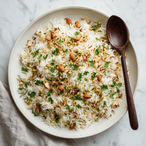 Middle Eastern Rice with Vermicelli and Toasted Nuts