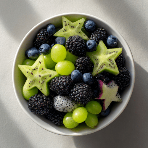 Black & Green Exotic Fruit Bowl