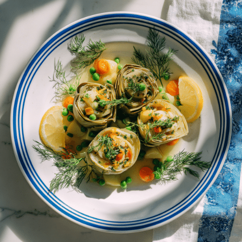Zeytinyağlı Enginar (Turkish Olive Oil–Braised Artichokes)