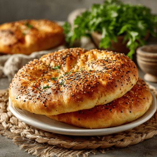 Turkish Ramazan Pide (Flatbread)