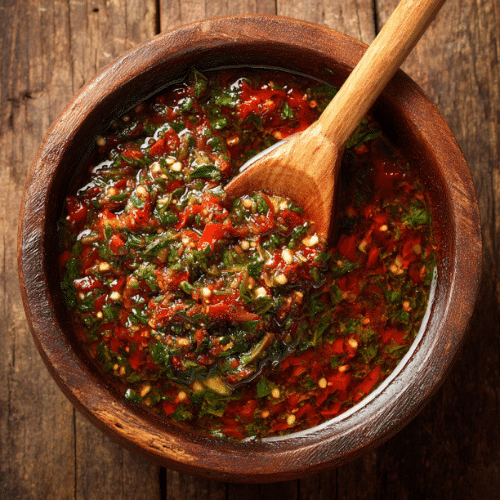 Roasted Red Pepper Chimichurri