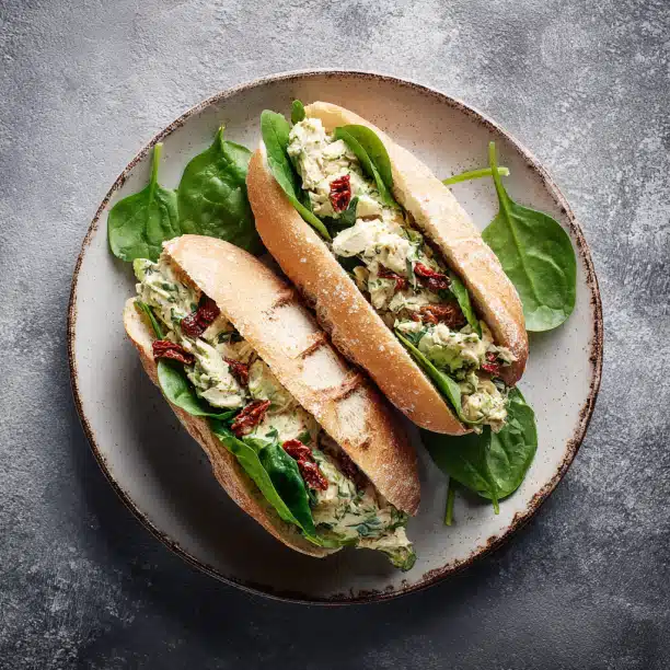 Creamy Avocado Chicken Salad Sandwich