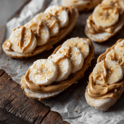 Frozen Banana Peanut Butter Bites