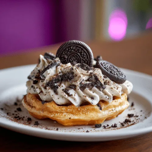 Cookies & Cream Puff Pastry Waffle