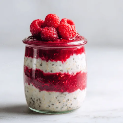 Raspberry Vanilla Overnight Oats