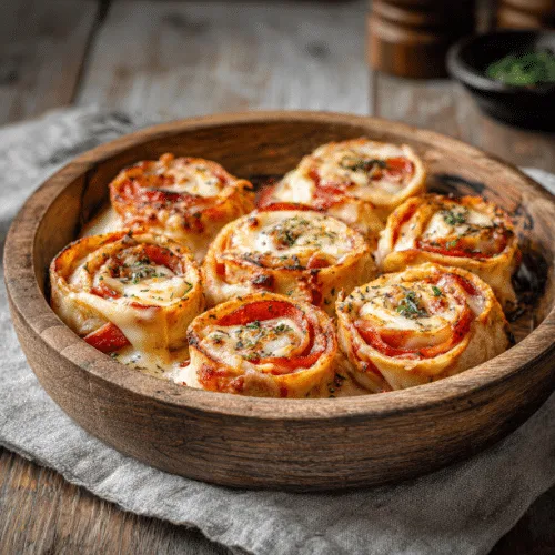 Cheesy Tortilla Pizza Rolls