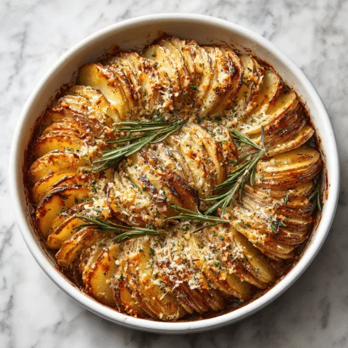 Hasselback Potatoes with Rosemary and Parmesan