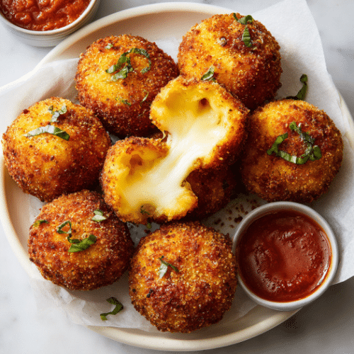 Mozzarella-Stuffed Tomato Arancini