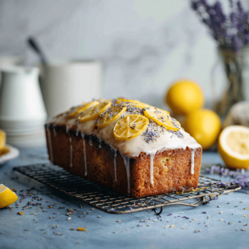 Lemon Lavender Loaf Cake