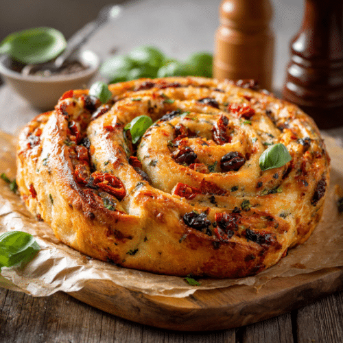 Mediterranean Savory Spiral Bread