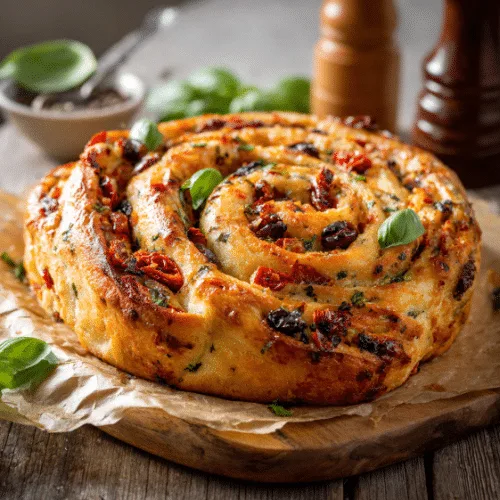 Mediterranean Savory Spiral Bread