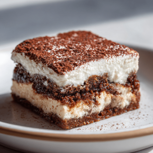 Tiramisu Brownie Bars