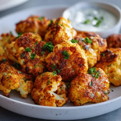 Crispy Roasted Cauliflower Bites