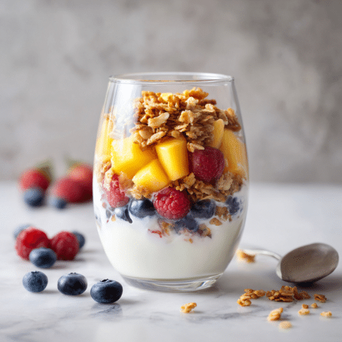 Tropical Yogurt Granola Parfait