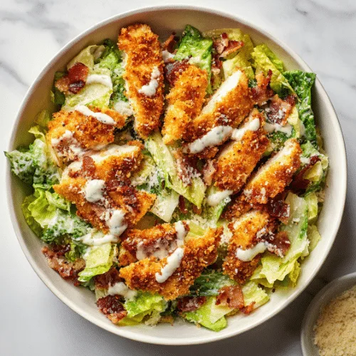 Crispy Chicken Caesar Salad