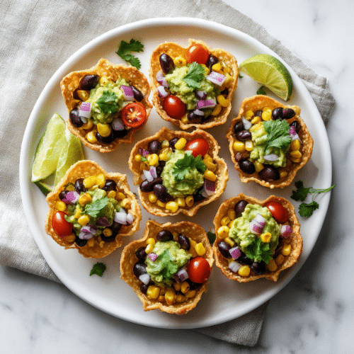 Mini Guacamole Taco Cups