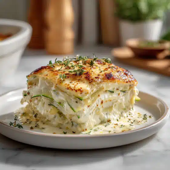 Zucchini Ricotta White Lasagna