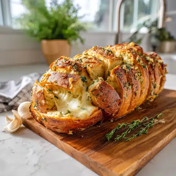 Cheesy Garlic Herb Pull-Apart Bread