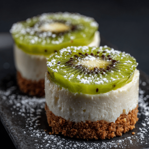 Mini Kiwi Cheesecakes