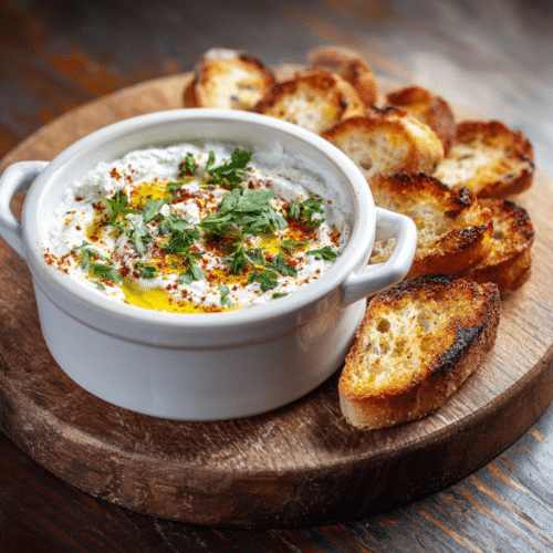 Whipped Feta Dip with Herbs and Olive Oil