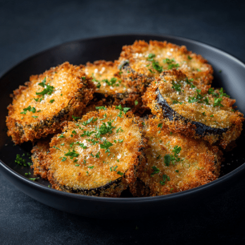Crispy Fried Eggplant Rounds