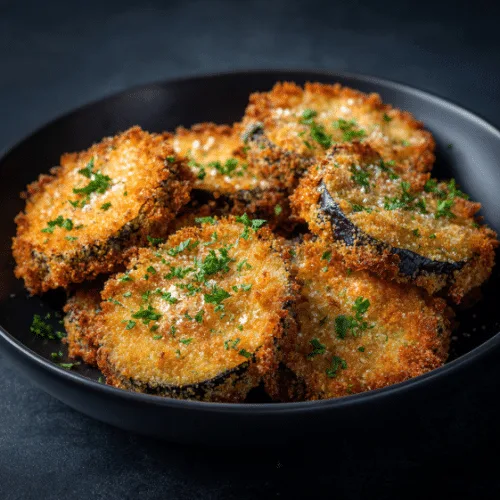 Crispy Fried Eggplant Rounds
