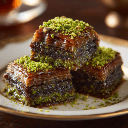 Chocolate Pistachio Baklava