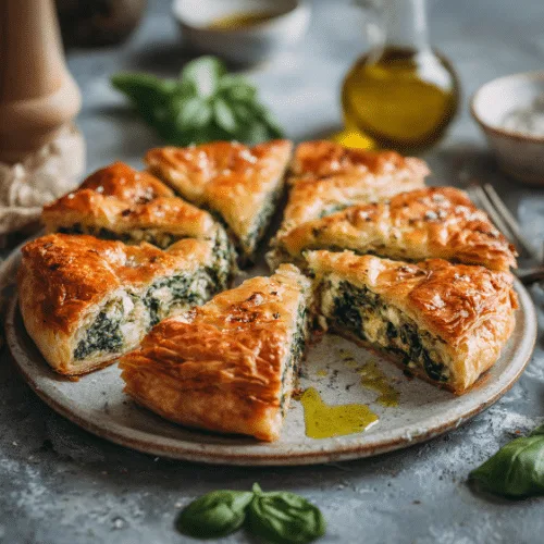 Spinach & Feta Puff Pastry Pie