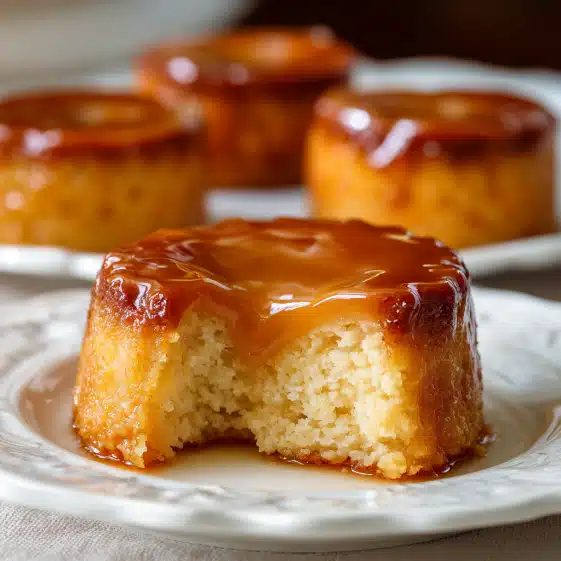 Mini Caramel Custard Cakes