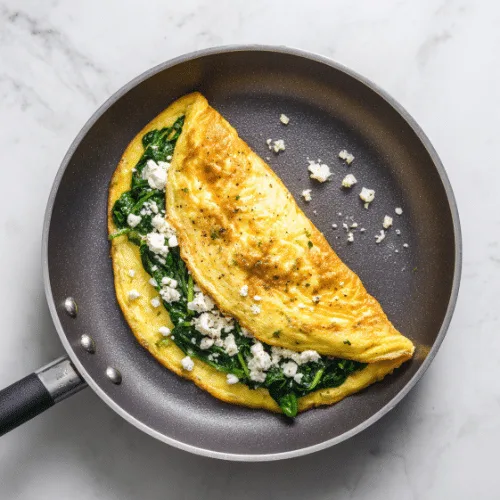 Spinach and Feta Omelette