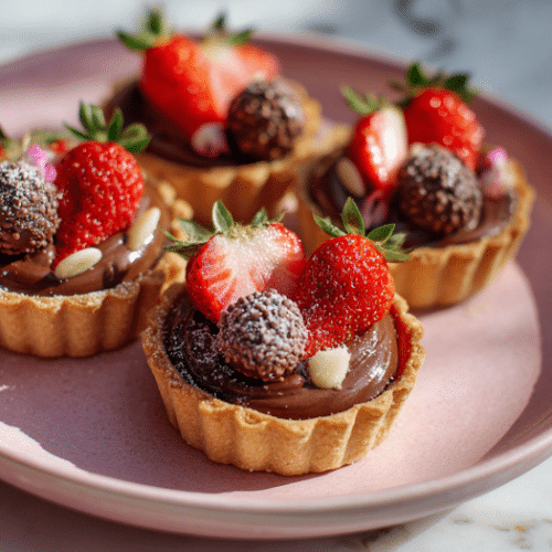 Chocolate Strawberry Tartlets