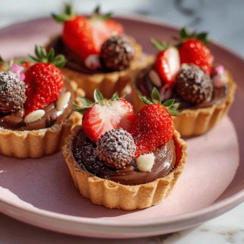 Chocolate Strawberry Tartlets