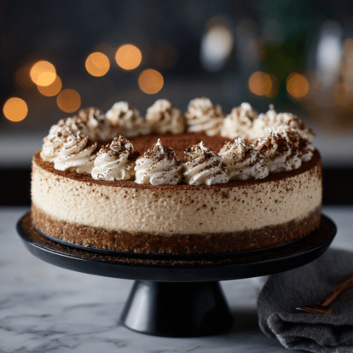 No-Bake Tiramisu Cheesecake