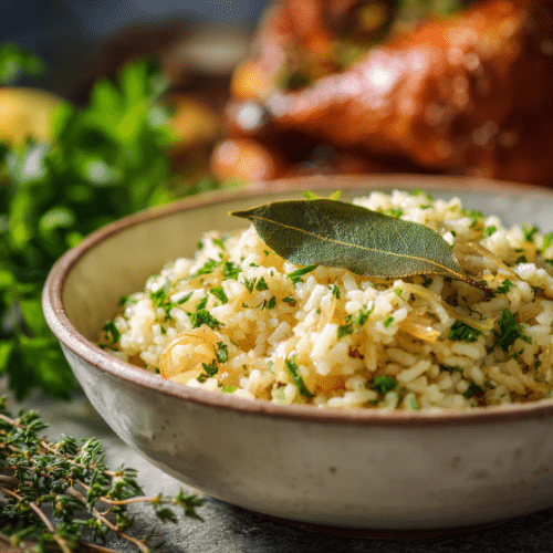 Herbed Garlic Rice Pilaf