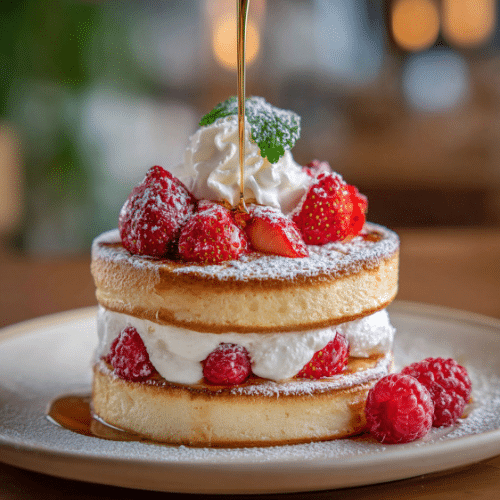 Japanese Fluffy Soufflé Pancakes