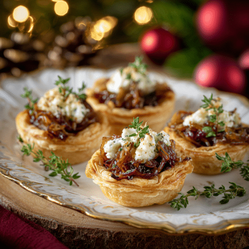Caramelized Onion and Goat Cheese Tartlets