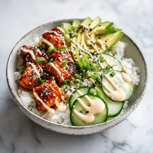 Spicy Salmon Sushi Bowl