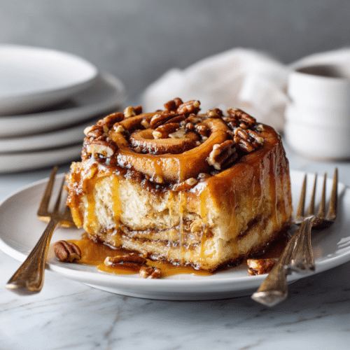 Pecan Sticky Roll Cake