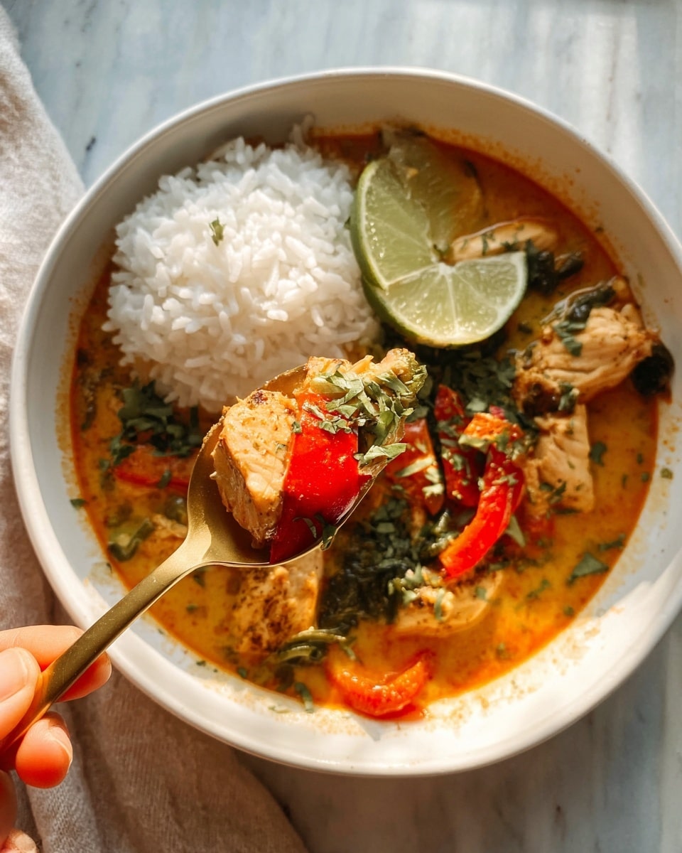 Easy Thai Red Curry with Chicken and Vegetables Recipe - Recipe Image