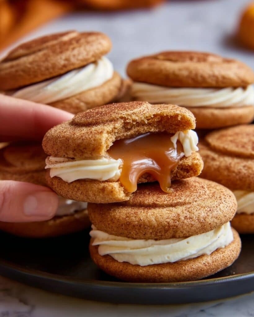 Apple Cider Whoopie Pies with Buttercream and Caramel Filling Recipe