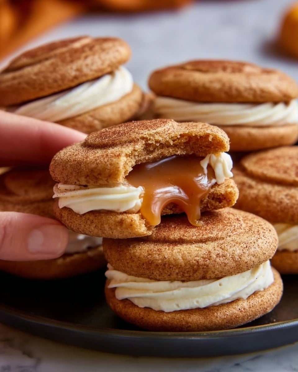 Apple Cider Whoopie Pies with Buttercream and Caramel Filling Recipe - Recipe Image