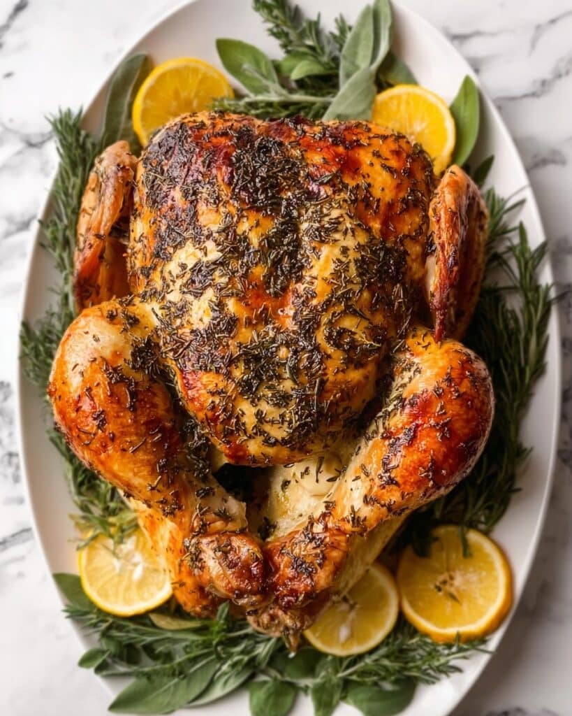 Juicy Herb-Infused Roast Turkey for the Holidays Recipe