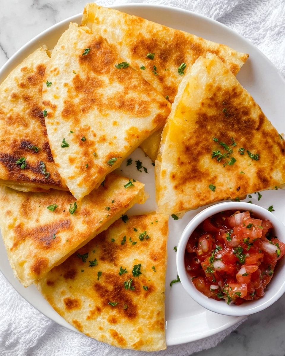 Simple Cheese Quesadilla Recipe (Air Fryer or Stove Top) Recipe - Recipe Image